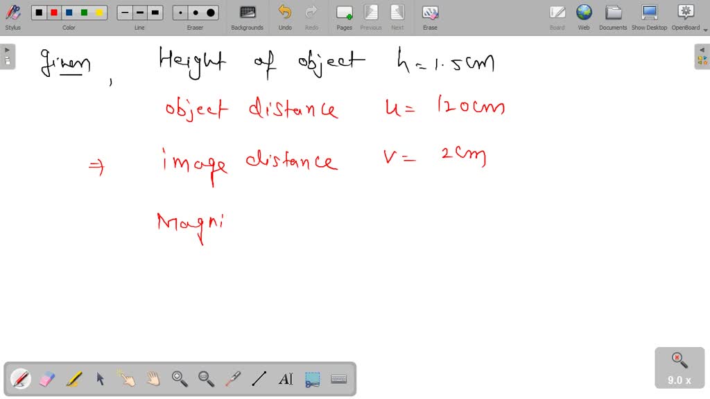 SOLVED Calculate the image size on the retina for an object of 1 mm