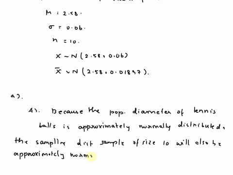 the-diameter-of-a-brand-of-tennis-balls-is-approximately-normally-distributed-with-deviation-of-006-inch-mean-of-258-inches-and-standard-random-sample-of-10-tennis-balls-selected-complete-pa-96847