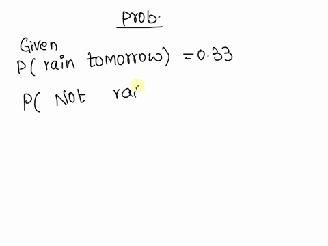 20-ifthe-probability-that-it-will-rain-tomorrow-is-033-what-is-the-probability-that-it-will-not-rain-tomorow-17923