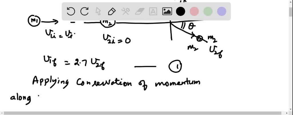 A proton, moving with a velocity of vi, collides elastically with