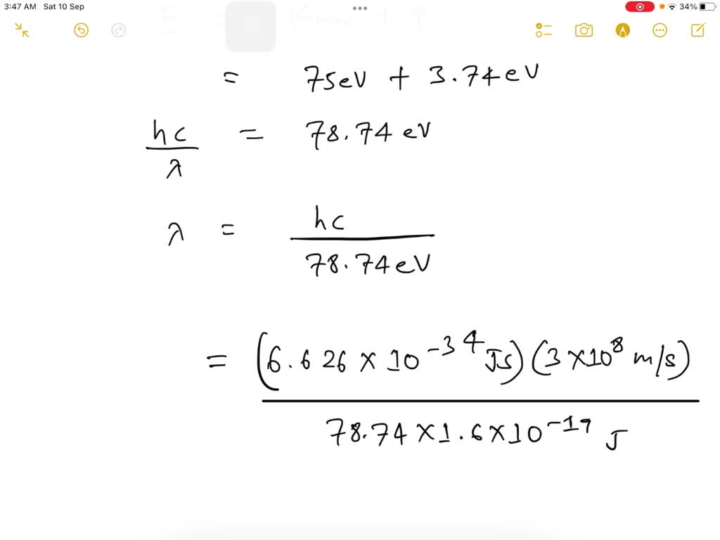 SOLVED Find the wavelength of the radiation that can eject electrons