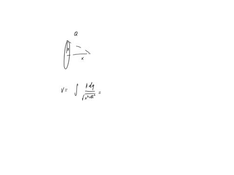 a-thin-circular-ring-of-radius-r-has-a-charge-q-uniformly-distributed-on-the-entire-loop-a-what-is-the-value-of-the-electric-potential-at-a-point-a-distance-x-from-the-center-of-the-ring-alo-30205