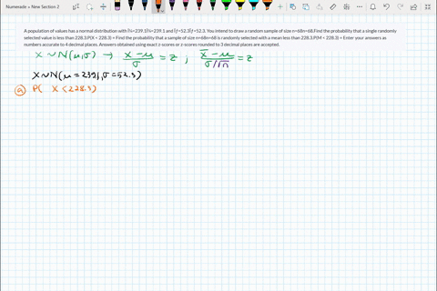 a-population-of-values-has-a-normal-distribution-with-23912391-and-523523-you-intend-to-draw-a-random-sample-of-size-n68n68find-the-probability-that-a-single-randomly-selected-value-is-less-58254