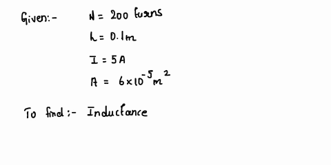 a-solenoid-coil-having-200-turns-and-length-10cm-it-is-carrying-a-current-of-5a-it-has-a-cross-section-area-of-the-core-of-6x10-5-m21-what-is-the-inductance-of-the-coil2-what-is-the-magnetic-65562