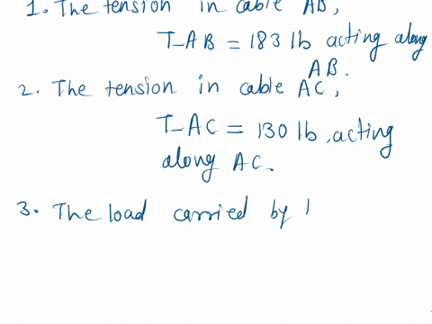 the-boom-oa-carries-a-load-p-and-is-supported-by-two-cables-as-shown-the-tension-in-cable-ab-is-183-lb-and-ac-is-130-lb-knowing-that-the-resultant-r-of-the-load-p-and-of-the-forces-exerted-a-19004