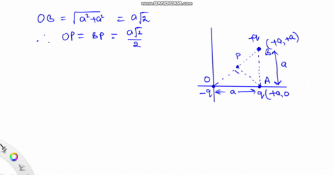 three-point-charges-of-the-same-magnitude-q-have-coordinates-equal-to-0-0-m-a-0-m-and-a-a-respectively-in-other-words-they-are-placed-at-the-three-corners-ofa-right-angle-triangle-in-the-fir-60932