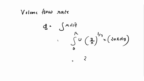 if-the-turbulent-velocity-profile-in-a-pipe-of-diameter-06-m-may-be-approximated-by-uuyr17-where-u-is-in-ms-and-y-is-in-m-and-015-m-from-the-pipe-wall-the-velocity-is-27-ms-estimate-the-wall-13182