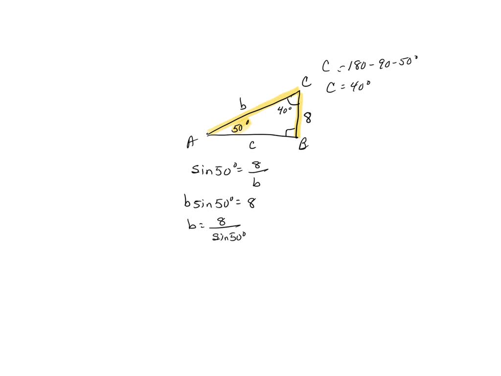 SOLVED: point) Refer to the right triangle in the figure. Click on the ...