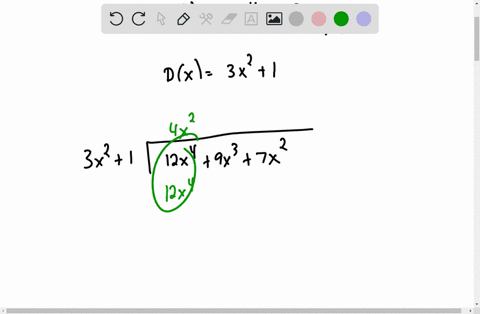 two-polynomials-p-and-d-are-given-use-either-synthetic-or-long-division-to-divide-px-by-dx-and-express-p-in-the-form-px-dx-qx-rx-px-12x4-9x3-7x2-dx-3x2-1-18431