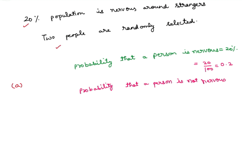 about-20-of-the-population-of-a-large-country-is-nervous-around-strangers-if-two-people-are-randomly-selected-what-is-the-probability-both-are-nervous-around-strangers-what-is-the-probabilit-63587