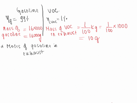 assume-the-gasoline-is-burned-with-99-efficiency-in-a-car-engine-with-1-remaining-unburned-in-the-exhaust-gases-as-vocs-volatile-organic-compounds-if-the-engine-exhausts-16-kg-of-gases-mw30-46633