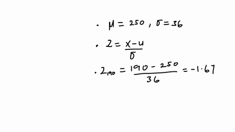 a-data-set-has-a-mean-of-250-and-a-standard-deviation-of-36-and-the-data-set-includes-the-two-values-190-and-300-the-value-190-is-approximately-how-many-more-standard-deviations-from-the-mea-35095
