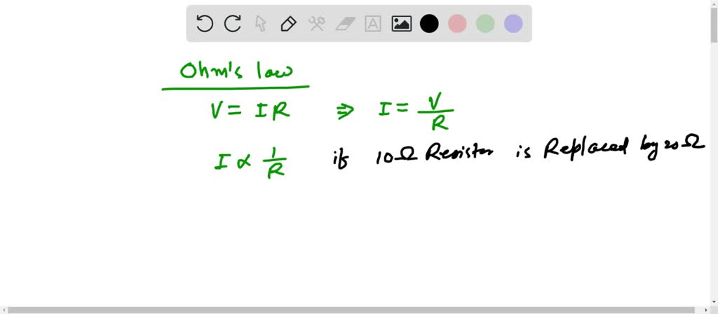 SOLVED: What happens to the current in a circuit if a 10Ω resistor is ...