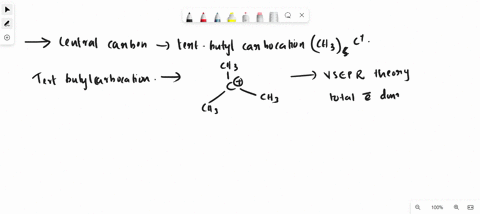 why-is-the-central-carbon-on-a-tert-butyl-carbocation-sp2-hybridized-43097