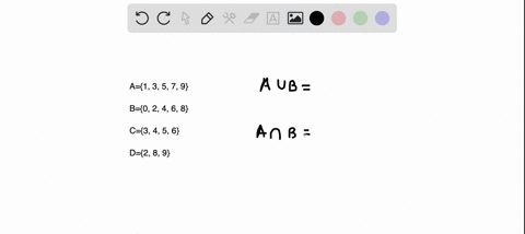 if-s0-1-2-3-4-5-6-7-8-9-and-a1-3-5-7-9-b0-2-4-6-8-c3-4-5-6-and-d2-8-9-list-the-elements-of-the-sets-corresponding-to-the-following-events-complete-parts-a-through-f-below-a-list-the-elements-90465