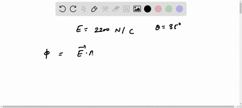 the-square-surface-shown-in-the-figure-measures-35-mm-on-each-side-it-is-immersed-in-a-uniform-electric-field-with-magnitude-e-2200-nc-and-with-field-lines-at-an-angle-of-358-with-a-normal-t-69034