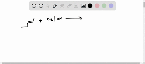 predict-the-organic-products-in-any-order-when-the-alkene-shown-is-subjected-t0-ozonolysis-with-reductive-work-up-draw-product-1-draw-product-2-select-draw-rings-more-erase-select-draw-rings-83541