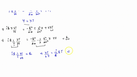 q2-a-use-the-separation-of-variable-method-to-derive-the-time-independent-schrodinger-equation-from-the-time-dependent-schrodinger-equation-02-ih-dt-v4-0x-eql-hint-assume-that-wxt-wxot-b-sol-84943