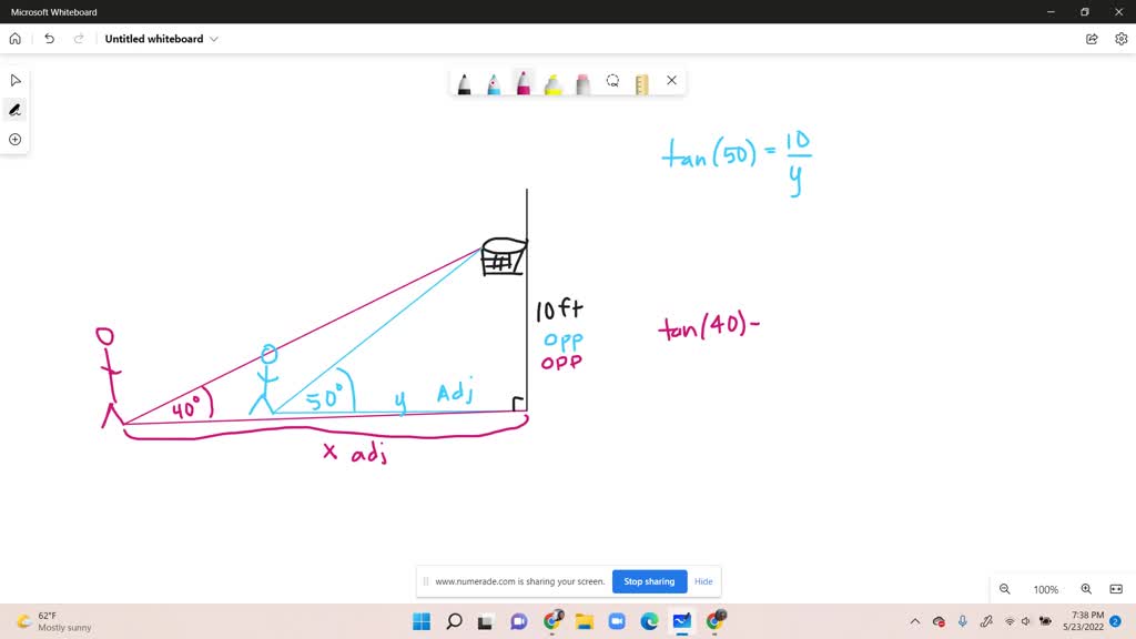 SOLVED Two players stand on a basketball court. The angles of