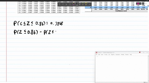 suppose-z-follows-the-standard-normal-distribution-use-the-calculator-provided-or-this-table-to-determine-the-value-of-so-that-the-following-is-true-p-c-z-086-07868-carry-your-intermediate-computation