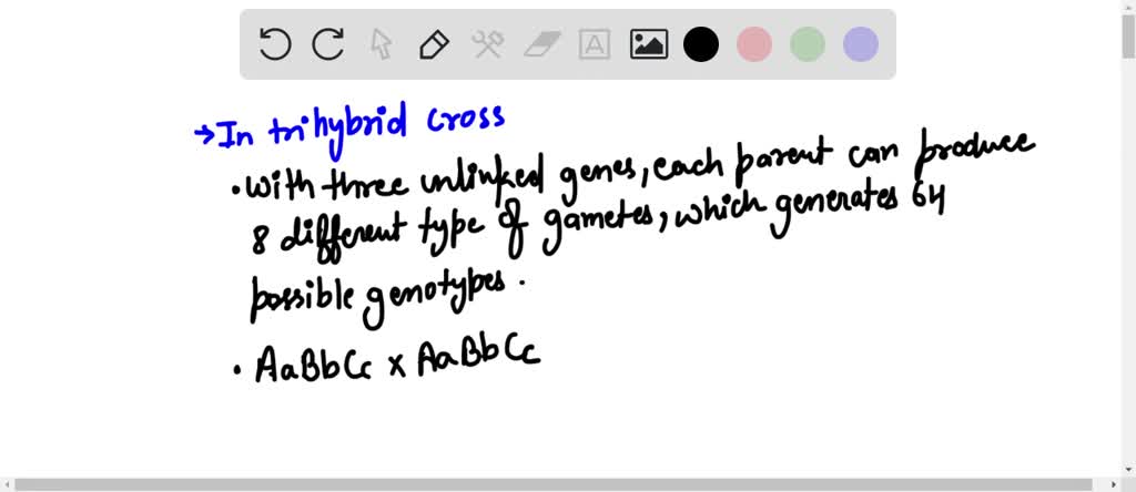 SOLVED: Inacoss AaBbCc X AaBbCc, whatis te Probability of producing the ...