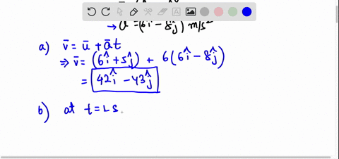 a-particle-moves-in-the-xy-plane-with-constant-acceleration-at-time-zero-the-particle-is-at-x-40-m-y-20-m-and-has-velocity-v-60-ms-i-50-ms-j-the-acceleration-is-given-by-the-vector-a-60-ms2i-64797