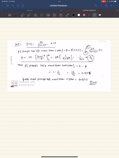 the-lifetime-in-years-of-a-certain-type-of-pump-is-random-variable-with-probability-density-function-fx-10-x25-x-0-what-is-the-probability-that-a-pump-lasts-more-than-two-years-b-what-is-the-68937