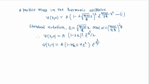 a-particle-of-mass-m-in-the-harmonic-oscillator-potential-equation-244-starts-out-in-the-state-psix-98594