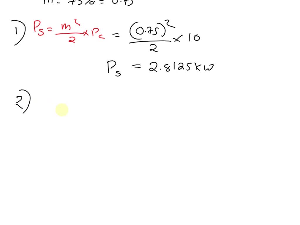 SOLVED A 10 kW carrier wave is amplitude modulation of 75 depth of
