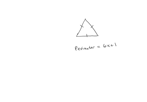 6-the-triangle-shown-has-a-perimeter-of-6x-1-what-is-the-length-of-each-side-of-the-triangle-a-18x-3-b-2x-3-c-2x-d-3x-98987