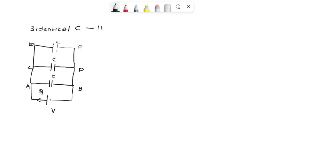 SOLVED points) Three identical capacitors are connected in parallel to