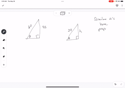 7. Two ladders are leaning against a wall at the same angle...