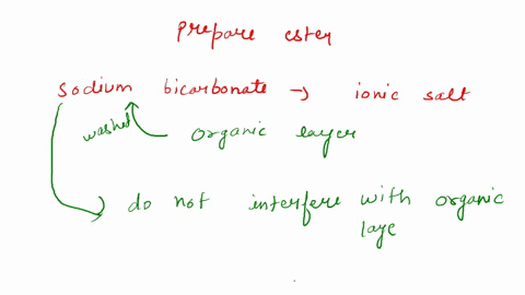 2-in-the-preparation-of-your-ester-what-is-the-purpose-of-a-washing-the-organic-layer-with-sodium-bicarbonate-solution-6-washing-the-organic-layer-with-saturated-sodium-chloride-solution-59977