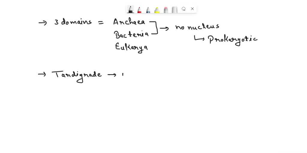 SOLVED: What are the three domains of living organisms? Tardigrade ...