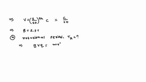 a-physicist-is-designing-a-cyclotron-to-accelerate-protons-to-one-tenth-the-speed-of-light-the-magnetic-field-will-have-a-strength-of-23-tadetermine-the-rotational-period-in-s-of-the-circula-18788