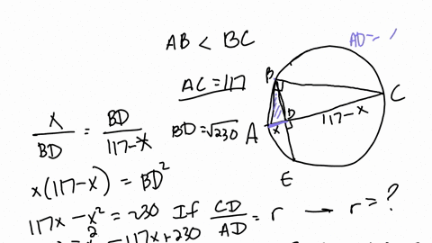 note-figure-not-drawn-to-scale-in-the-figure-shown-points-a-b-c-and-e-lic-on-the-circle-and-a-bb-c-segment-a-c-is-perpendicular-to-segment-b-e-at-point-d-and-b-dsqrt230-the-diameter-of-the-circle-is-1
