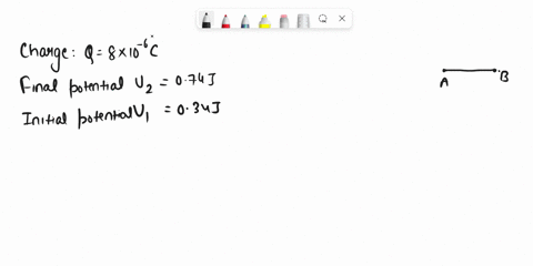 the-potential-energy-of-a-8-106-c-charge-decreases-from-074-j-to-034-j-when-it-is-moved-from-point-a-to-point-b-what-is-the-change-in-electric-potential-between-these-two-points-49464