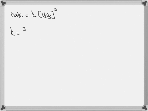 the-decomposition-of-n2o5-is-given-by-the-following-equation-2n2o5-4no2-o2-for-an-initial-value-of-n2o5-315-m-the-initial-reaction-rate-is-332-m-s-1-if-the-decomposition-reaction-is-second-o-88371