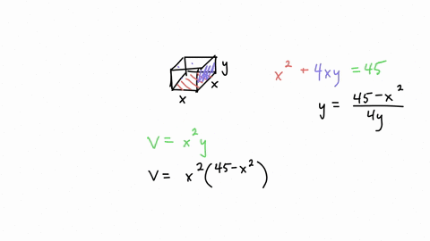 Problem 2 optimization we have 45 m of material to build box...