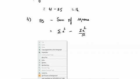 compute-the-range-ss-mean-sample-variance-and-sample-standard-deviation-for-the-following-sample-data-2-points-each-scores-25-36-41-28-29-32-39-37-34-34-37-35-30-36-31-31-27257