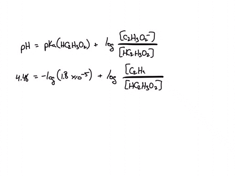 what-molar-ratio-of-sodium-acetate-to-acetic-acid-sodium-acetateacetic-acid-is-required-to-create-a-buffer-solution-having-a-ph-of-446-at-25c-ka-for-hc2h3o2-is-18-10-5