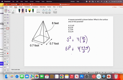 a-square-pyramid-is-shown-below-what-is-the-surface-area-of-the-pyramid-a1169-b329-c749-d224-feel-07-foot-07-foot-85857