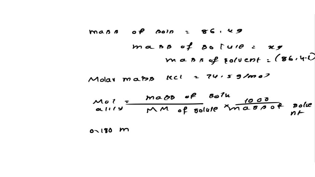 SOLVED: Calculate the number of moles of solute present in eachof the