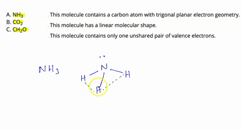 match-the-description-to-the-correct-molecule_-a-nh3-b-co2-c-chzo-this-molecule-contains-a-carbon-atom-with-trigonal-planar-electron-geometry-2-this-molecule-has-a-linear-molecular-shape-thi-14281