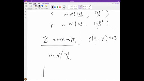 lets-say-that-the-annual-returns-on-stock-x-are-normally-distributed-with-an-average-return-of-10-and-a-standard-deviation-of-50-which-implies-a-variance-of-025-such-that-x-n-01-025-and-the-36865