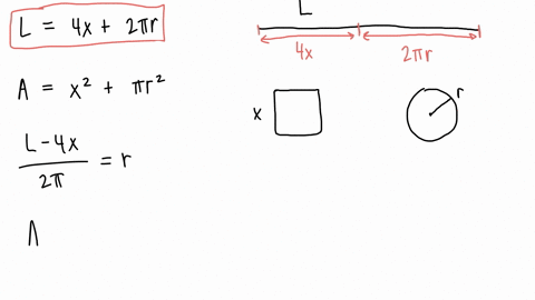 12-a-wire-of-length-l-is-cut-into-two-pieces-one-piece-is-fashioned-into-square-and-the-other-into-a-circle-how-should-the-wire-be-cut-s0-that-the-total-area-enclosed-by-the-two-shapes-is-mi-93872