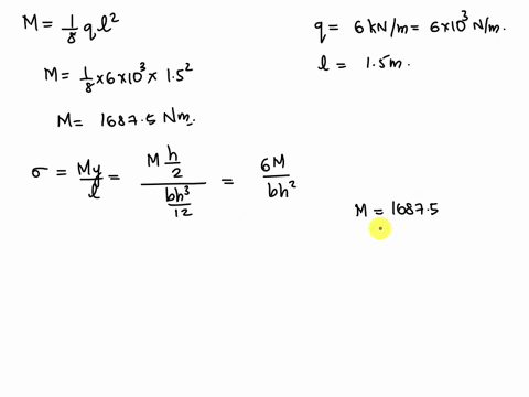 a-simply-supported-nonmetallic-beam-of-025-m-height-01-m-width-and-15-m-span-is-subjected-to-a-uniform-loading-of-6-knm-determine-the-factor-of-safety-for-this-loading-according-to-a-the-max-75291
