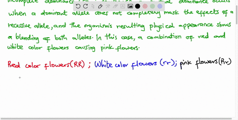 in-some-flowers-flower-petal-color-is-inherited-by-incomplete-dominance-homozygous-flowers-are-either-red-rr-or-white-rr-if-two-pink-flowers-reproduce-with-each-other-the-phenotypic-ratio-of-72227