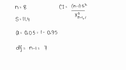 construct-a-95-confidence-interval-for-the-population-standard-deviation-if-a-sample-of-size-8-has-standard-deviation-s114-round-the-answers-to-atleast-two-decimal-places-53092