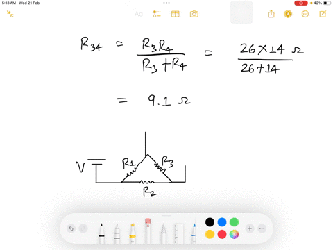 determine-the-equivalent-resistance-in-ohms-in-the-circuit-schematic-shown-the-resistors-have-values-in-ohms-r_116-r_24-r_326-r_414-round-your-answer-to-2-decimal-place